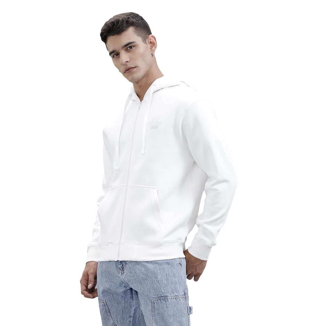 タッパーウエア　大　ホワイト Buy WROGN Men's Cotton Blend Zip-Up Hoodie | Solid | Comfort Fit